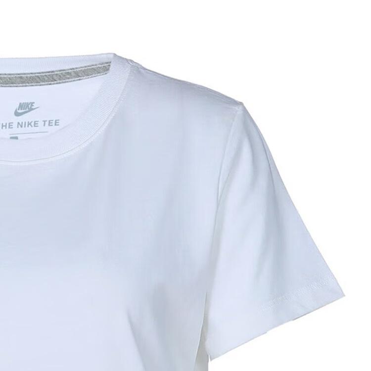 Nike T Shirts Women's White Crew Neck Moderate Other CD2605-100