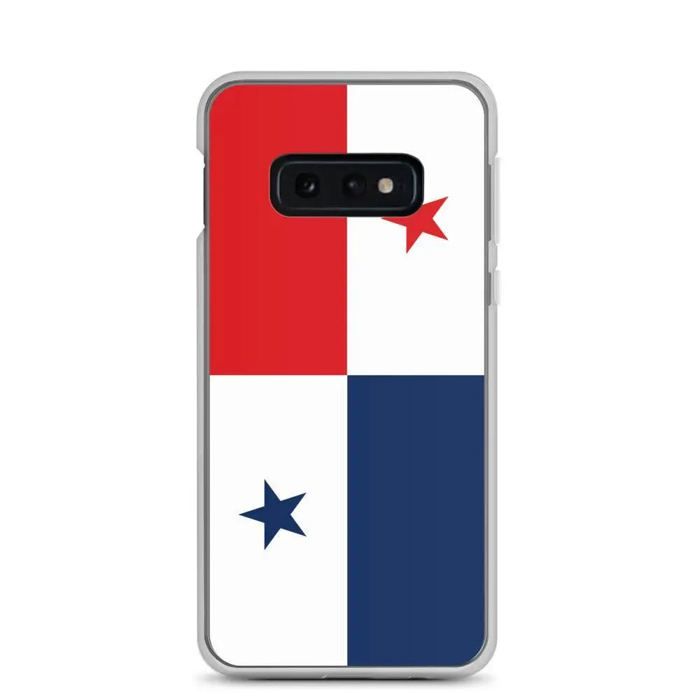 Coque Téléphone - Samsung - Galaxy S10e - Drapeau Panama - Souple - Multicolore