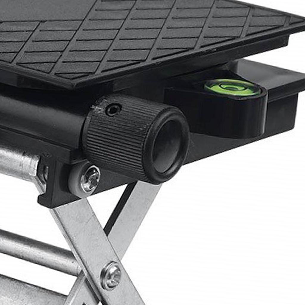 Lab Lift Stand Table Black Aluminum Automatic Leveling Rotatable Scientific Lifting Platform for