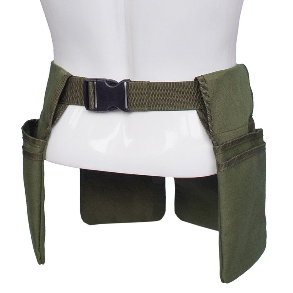 Холщовый пояс для садовых инструментов с 4 карманами, поясная сумка для инструментов, съемная поясная сумка для инструментов для женщин и мужчин, инструмент для электрика, сантехнический инструмент