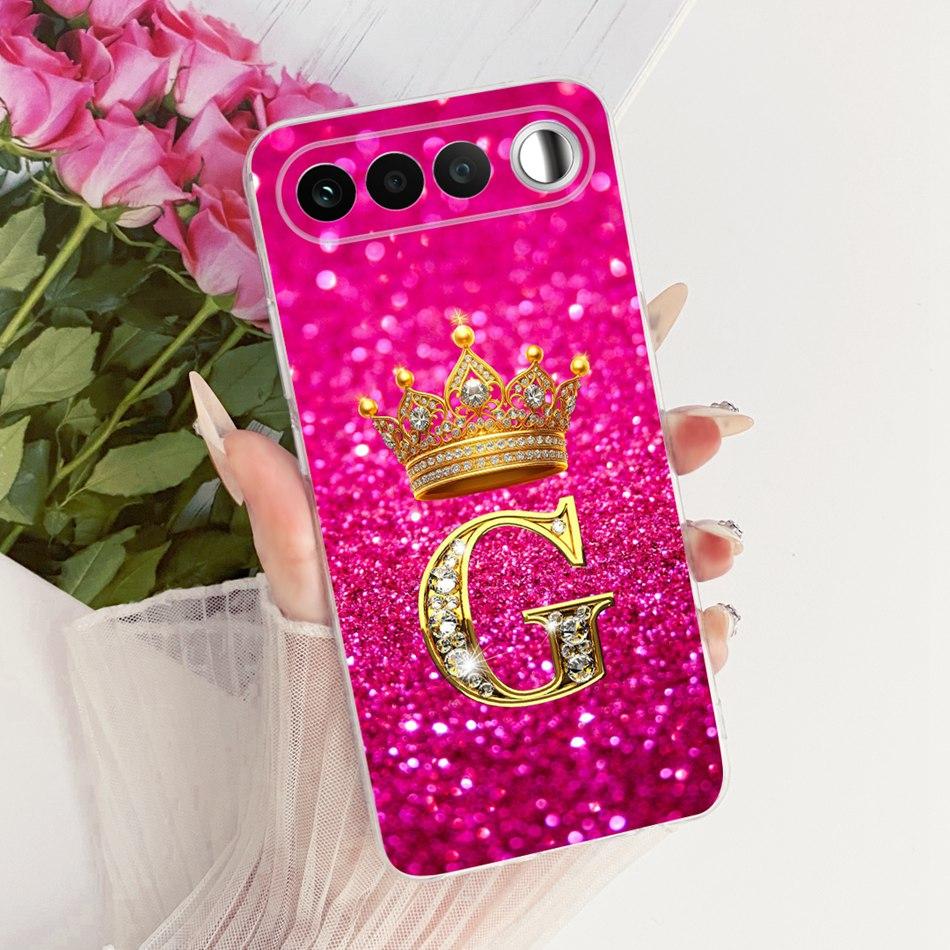 Для Realme 16 RMX5171 2026 Модный чехол для телефона с буквой-короной Для Realme 16 5G Мягкие силиконовые TPU чехлы