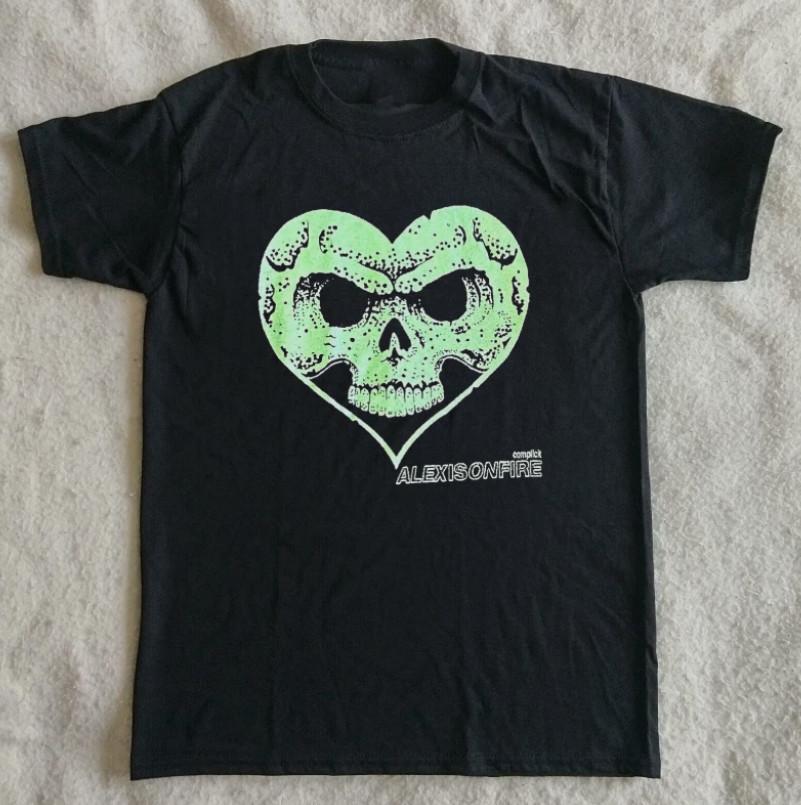 Унисекс черная футболка Complicit Skull Alexisonfire принт все размеры NZ328