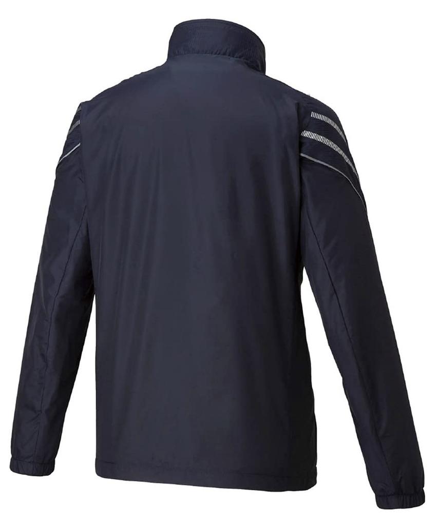 Mizuno MC Line Breath Thermo Lined Warmer Cold Weather Size Size S Jacket, Moisture-Wicking, Heat-Retaining, Protection, White/Gold, 32ME1631,