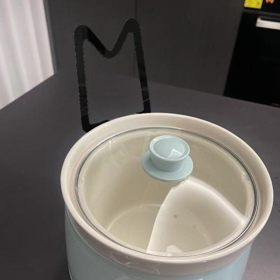 Держатель для крышки кастрюли Прост в использовании Подставка для крышки кастрюли Устойчивая Нескользящая конструкция Универсальная Поддержка для крышки мультиварки Подходит для крышек разных размеров