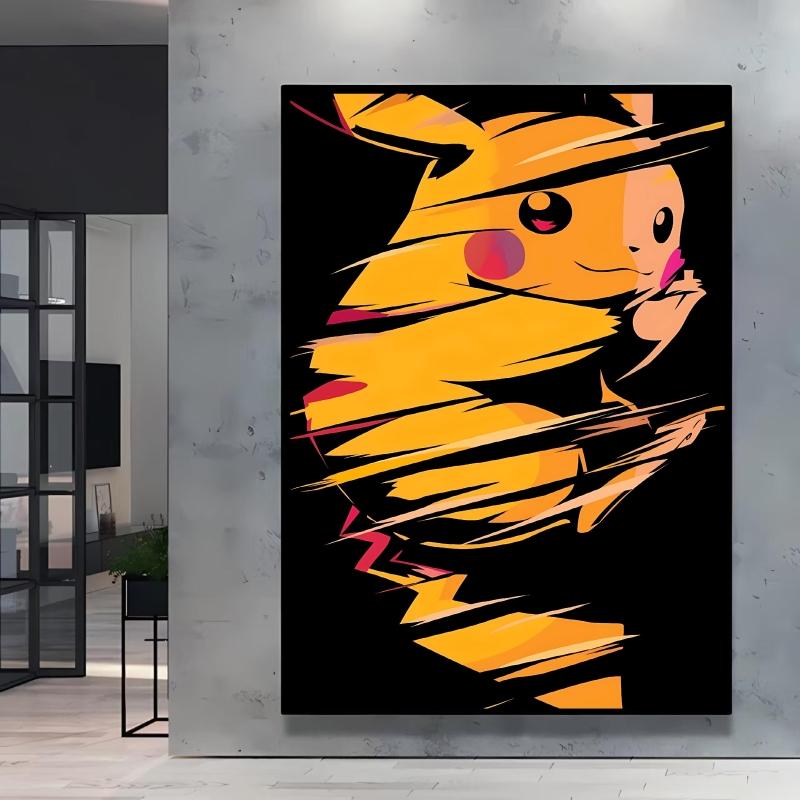 Lovely Pikachu Decorative Painting High Quality Printing Vivid Colors Adds Unique Charm To Your Living Room and Bedroom