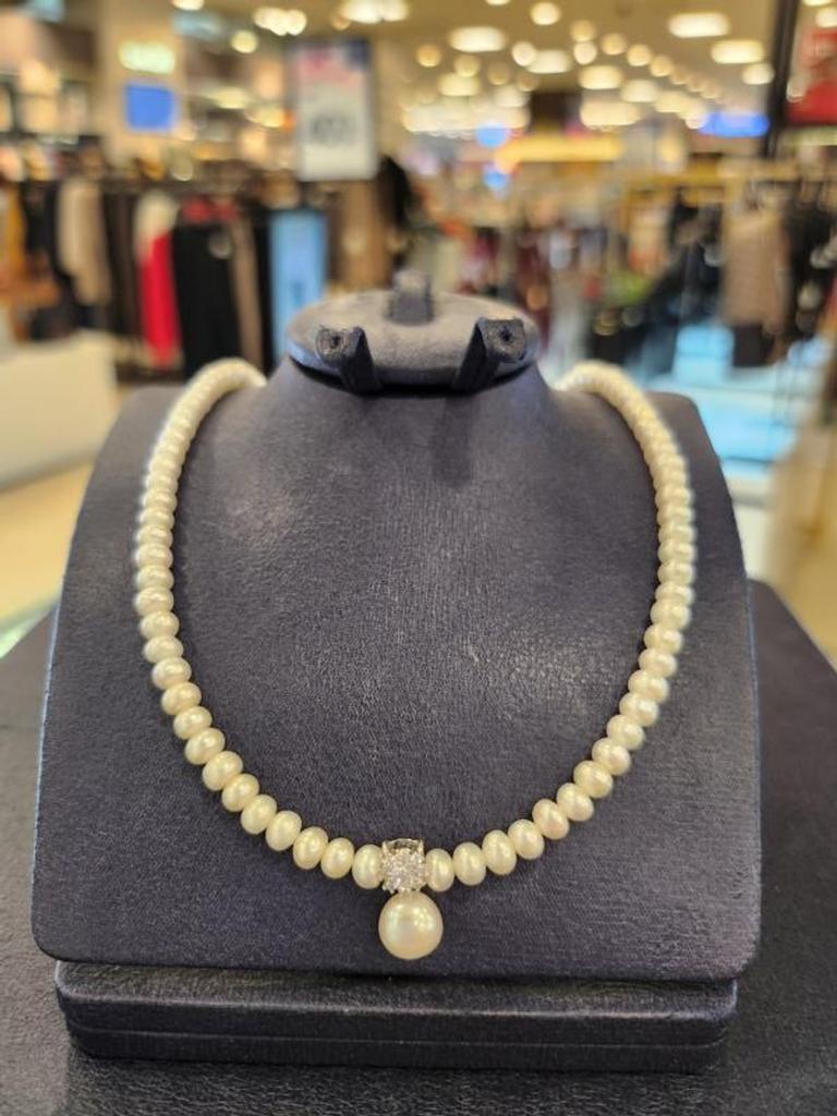 Atria Flower Freshwater Pearl Dangle N Necklace MATNRJJ0001JJF