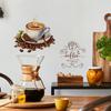 Виниловые наклейки для кафе в стиле ар-деко, наклейки на стену с кофейной чашкой, наклейки для паба
