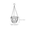 Iplusmile Planter Hanger Hanging Stand Wrought Iron Wire Flower Pot for Outdoor Plants Planter Shelf with Hooks Houseplant Hanging Plant Holder
