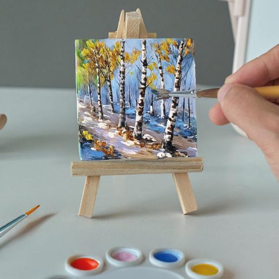 10 шт. Доска для масляной живописи без утечки масла, тройная грунтовка, деревянный мини-грунт, эластичный холст для масляной акварели, акриловых художественных принадлежностей, художественный грунтованный холст