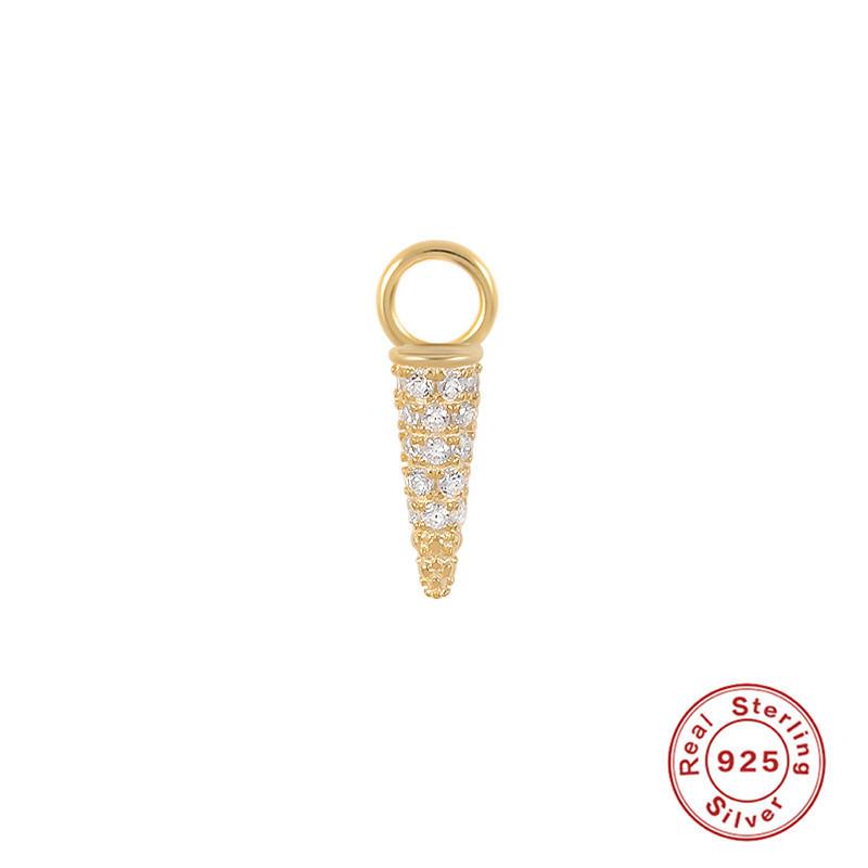 Серьги-шармы из стерлингового серебра S925, подвеска-шарм, серьги-подвески, аксессуары для серег, серьги для работы, подвеска-серьга, женские