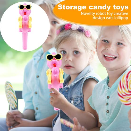 Держатель для леденцов Игрушка в форме динозавра Чехол для леденцов Новинка Ешь леденец Робот Игрушка Забавный леденец