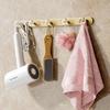 Acrylic Bathroom Hooks Towel Hanger Hook Brushed Gold Clothes Hat Hook Row Robe Hook Kitchen Hook Bedroom Hook Bath Accessories