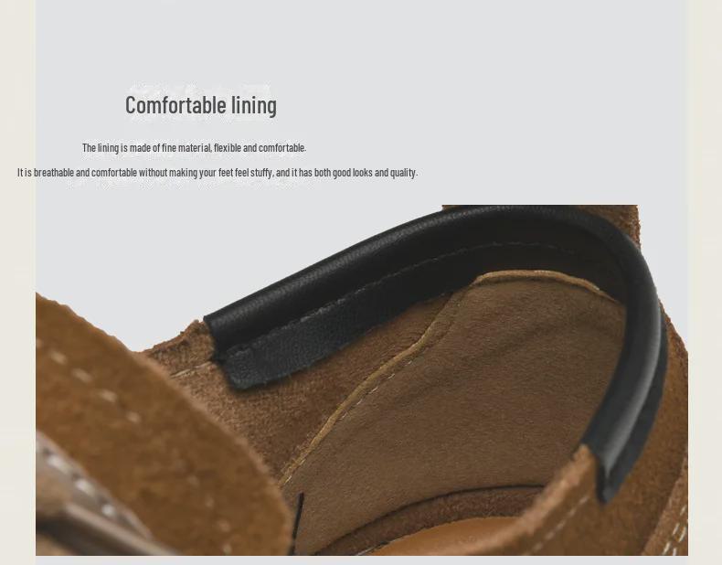 Европейские мужские повседневные замшевые туфли на шнуровке с толстой резиновой подошвой - новый тренд