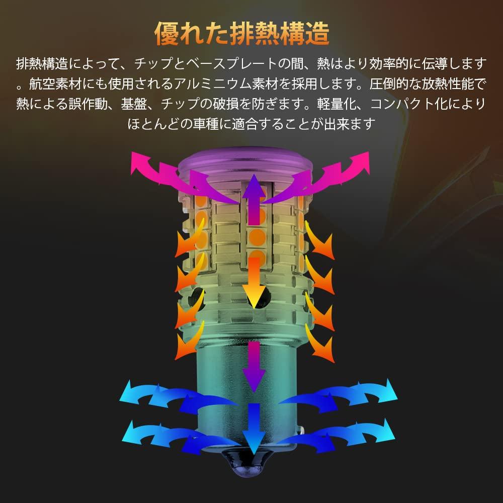 Catland S25 LED Turn 1156 BA15S Pin Orange DC Turn Signal High Pack of 4 Signals, Amber, Single, Anti-Hyperflash, P21W, 180-Degree Angle, Bulbs, 12V,