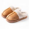 Double Embroidered Cotton Slippers Autumn and Winter Warm and Comfortable Lightweight Soft Cotton Slippers Corduroy Cotton Shoes