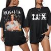 Футболка Rosalia Lux Tour Винтажный Графический Принт Хлопковая Футболка Футболка Rosalia Ретро Подарок для Фанатов Женская и Мужская Футболки Топы