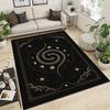 Crystal Velvet Carpet Moon Phase Snake and Star Pattern Area Carpet Non-Slip Door Mat Home Decoration Multi Size