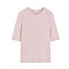 CS Autumn New Women clothes French style Simple Style Slim Version round Neck Fleece Blended T-shirt Top 1292679