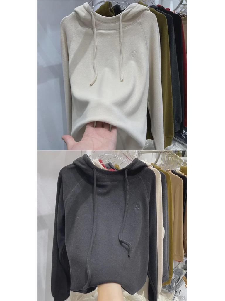 German Velvet Women's Warm Hooded Hoodie - 2025 Autumn/Winter Collection