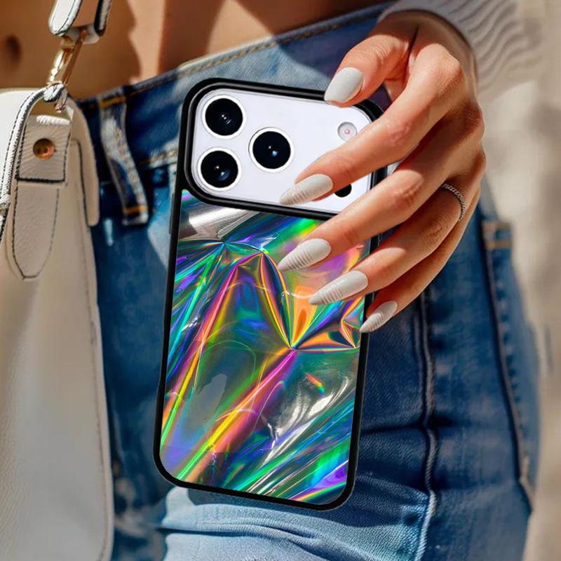 Голографический Доп Триппи Принт Чехол Для Телефона Для iPhone 17 Air 14 15 13 12 Max Чехол Для Apple 14 15 16 16e 11 Pro Max Plus