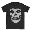 Футболка Misfits с черепом Летняя Хлопковые футболки для мужчин Харадзюку Узор Футболка с коротким рукавом Смешные топы