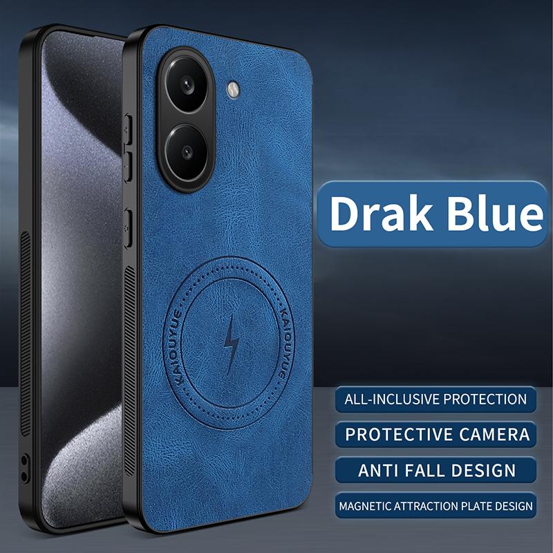 Магнитный чехол с текстурой кожи для беспроводной зарядки для Xiaomi Poco X8 Pro Max PocoX8ProMax PocoX8Pro G ударопрочный чехол для телефона