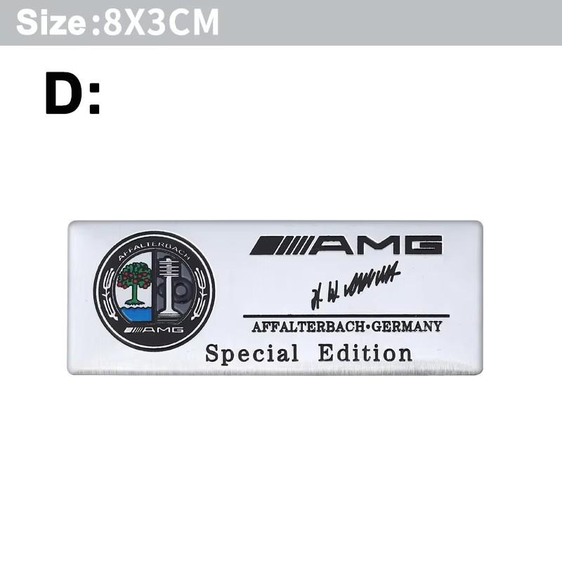 CRJ1 1PCS Car Aluminum Sticker Emblem Badge Decals Accessories CFXMBT-BECH23 For Mercedes Benz W204 W205 B/C/E/S Class GLC GLE CLA