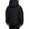 Nike Куртка с капюшоном и молнией с принтом логотипа, детские куртки, черная DX1264-013