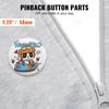 2.25" 58mm Button Badge Parts Supplies for Button Maker Machine 500 Sets