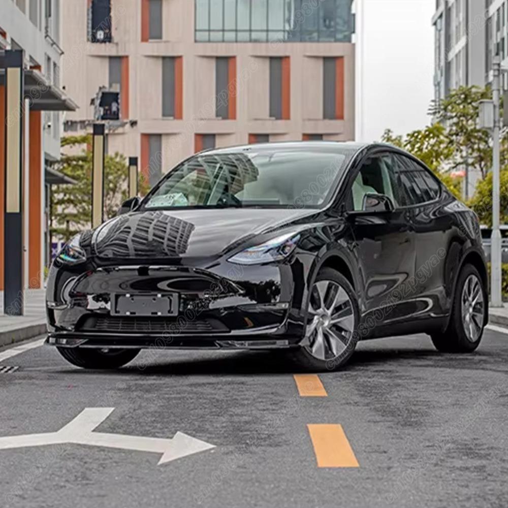 Для Tesla Model Y 2019 2020 2021 2022 2023 2024 Автомобильный передний бампер Губа-сплиттер Губа-сплиттер Спортивный сплиттер Комплект декора кузова