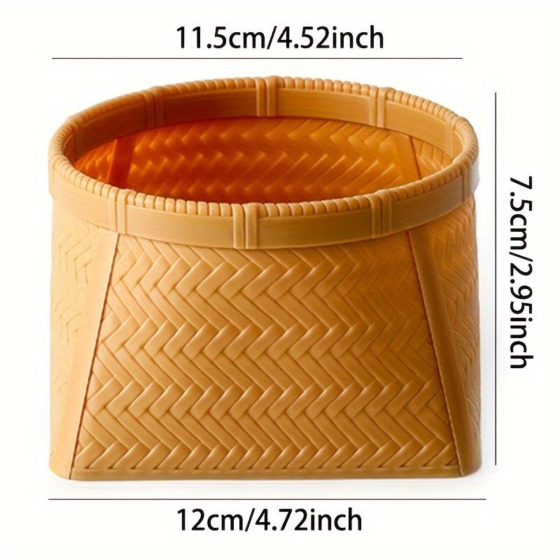2 шт. Настольная корзина для хранения из искусственного ротанга Корзина для сухофруктов Корзина для хранения ключей в гостиной Корзина для хранения косметических ювелирных изделий в спальне