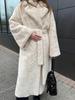 Женское толстое пальто из искусственного меха - Длинное, свободное, теплое зимнее пальто в европейском и американском стилях