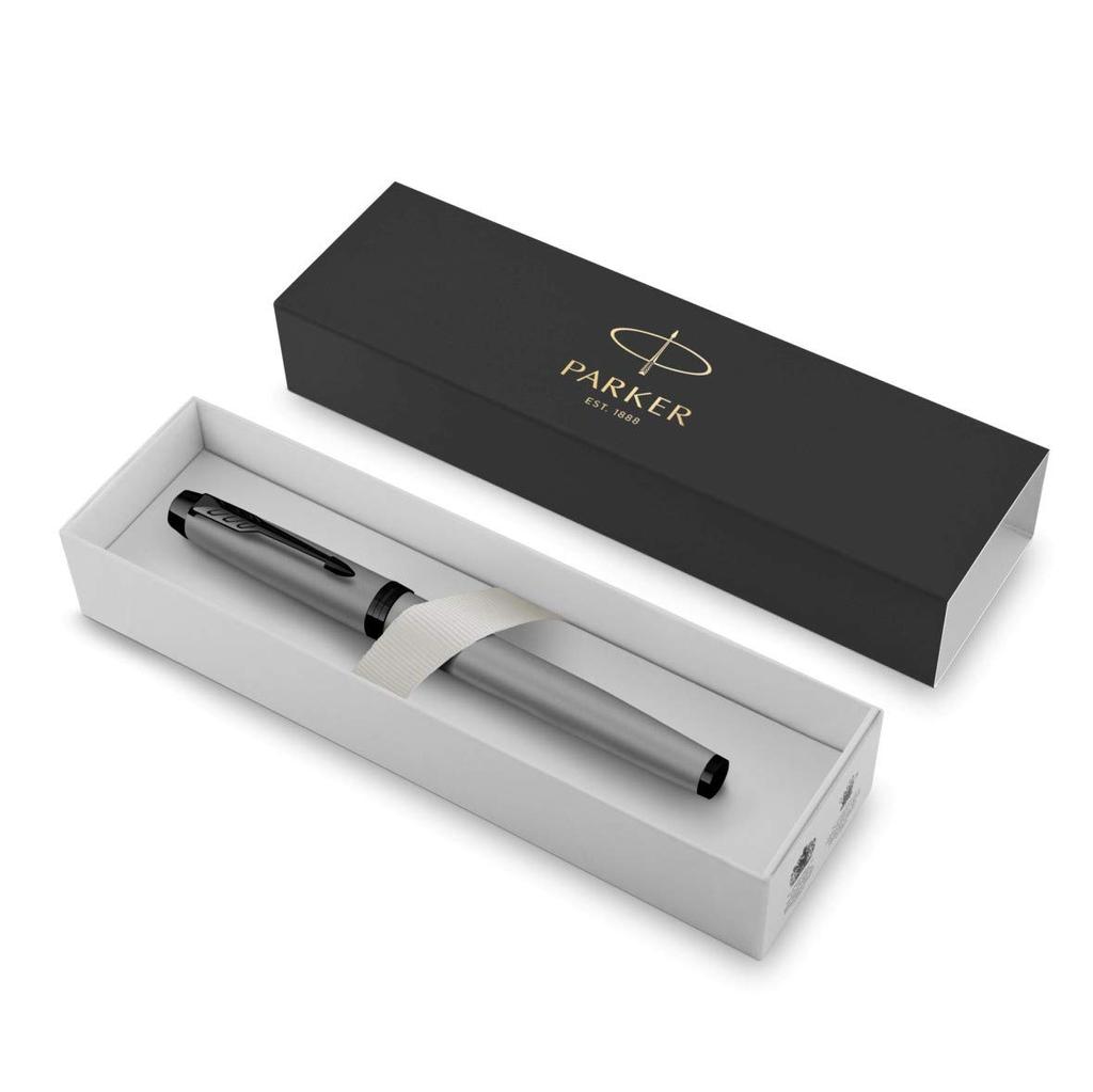 PARKER IM Matte Gray BT Fountain Fine Gift Officially Product Number 2127923Z Pen, Nib, Boxed, Imported,