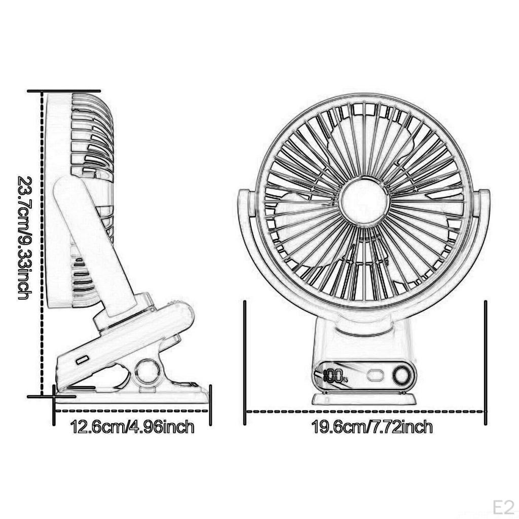 Портативный зажим для вентилятора, настольный, регулируемый, легкий, с ночником, мини-стол для гольфа