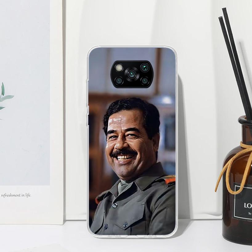 Etui Fashion Saddam Hussein Iraq Arabic Phone Case For Xiaomi Poco X7 X6 X5 M7 M8 Pro F7 Ultra Redmi 15C 15 13C 13 12C 12 10 10C
