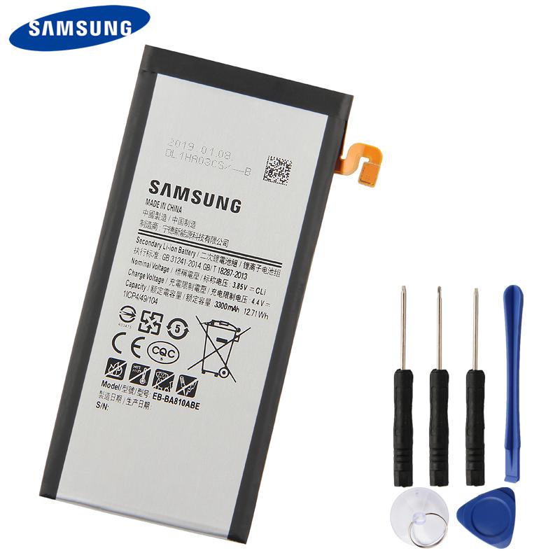 Оригинальный сменный аккумулятор для телефона Samsung EB-BA810ABE для Samsung Galaxy A8 2016 A810F A810 3300 мАч