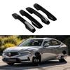 Gloss Black Carbon Fiber Door Handle Decoration for 22-24 Acura Integra