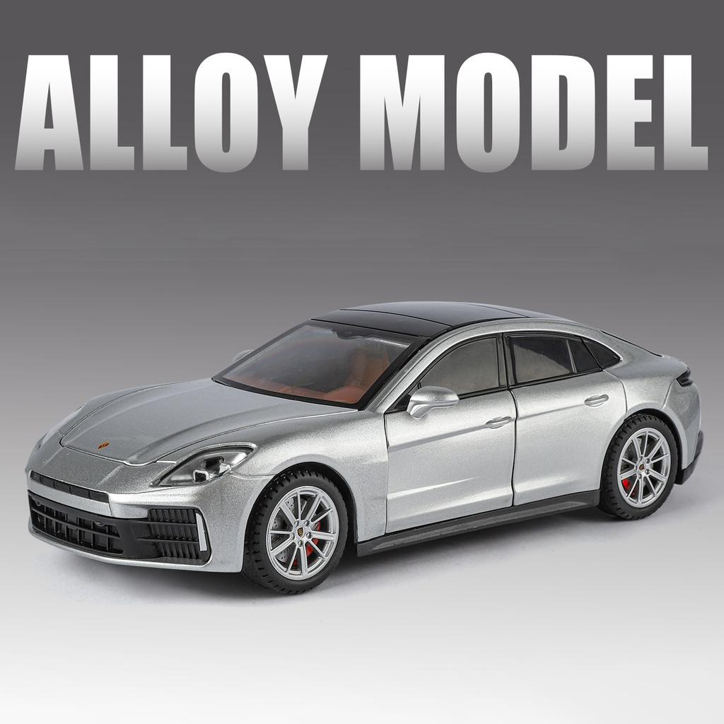 NEW 1:24 Porsche Panamera Supercar Alloy Car Model Sound and Light Pull Back Children's Toy Collectibles Birthday Gift