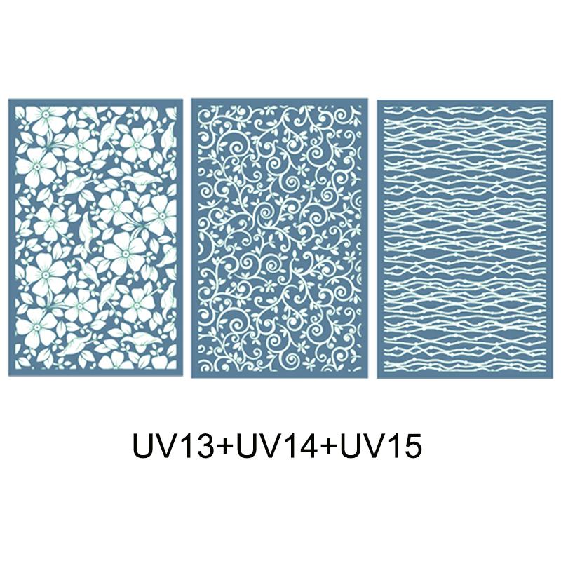 1-3Pcs Silk Screen Stencils for Polymer Clay Reusable Silk Screen Print Kit Mesh Stencil DIY Earring Jewelry Making Pottery Tool