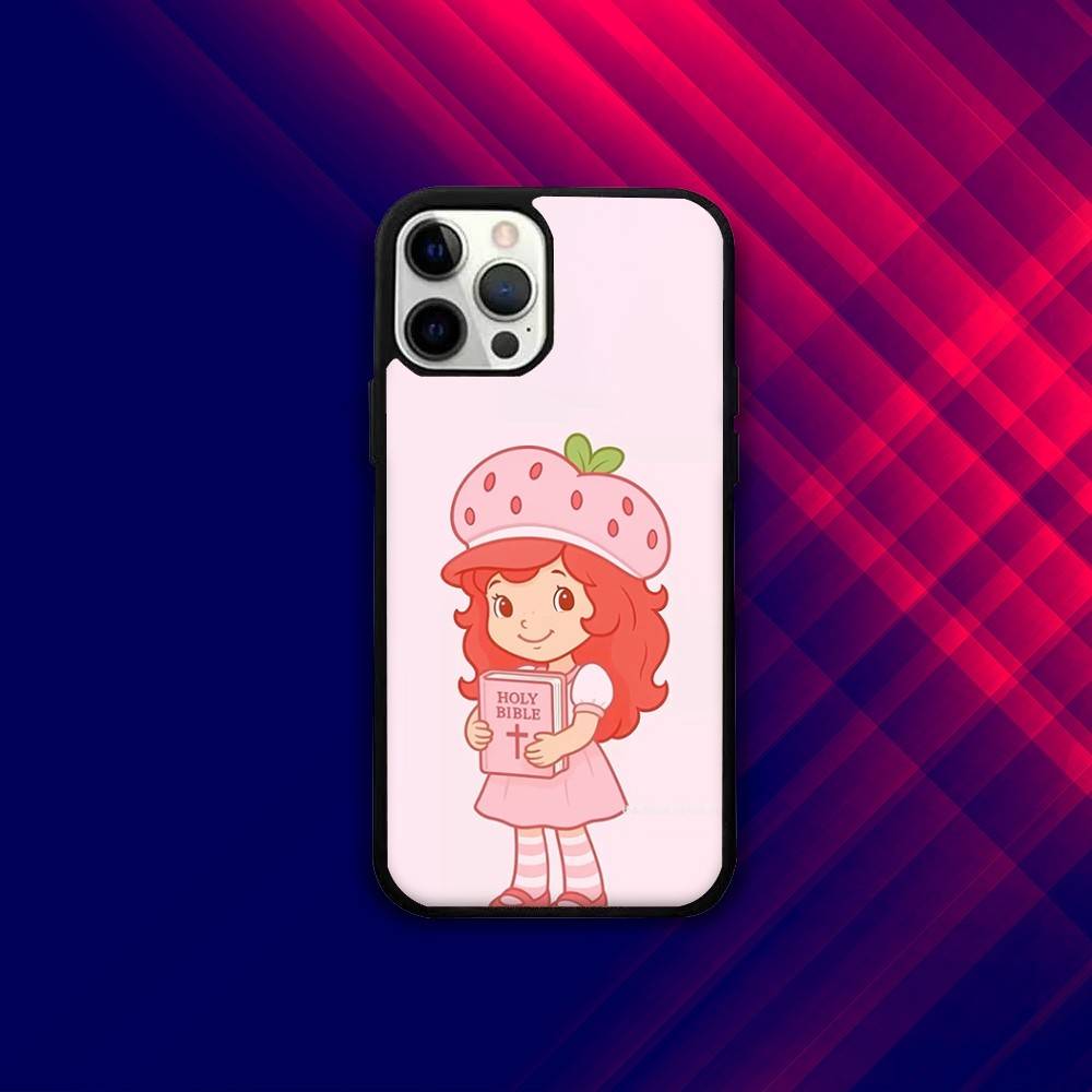 S-Strawberry Cute Shortcak Phone Case For iPhone 16e,16,15,14,13,12,11,Plus,Pro,Max,Mini Magsafe Magnetic Wireless Charging