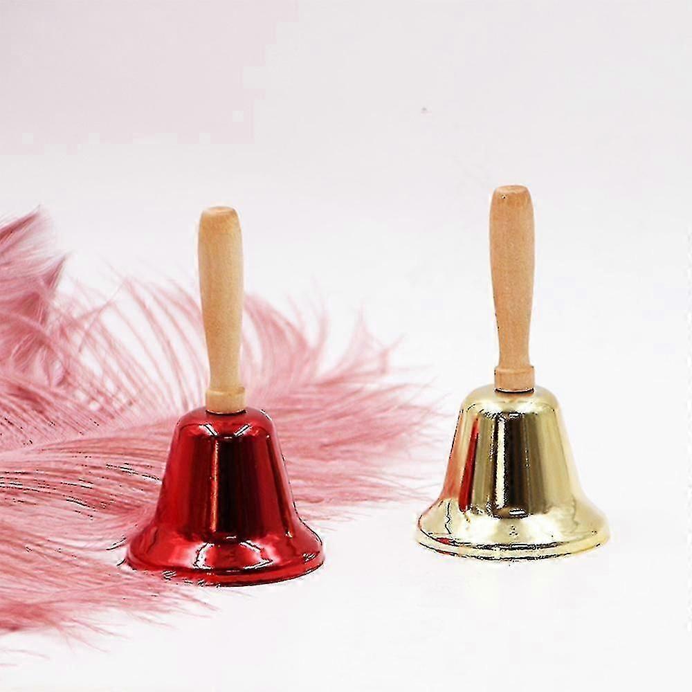 Super Loud Solid Wooden Hand Call Bell for Christmas Events,Schools,Offices,and Restaurants