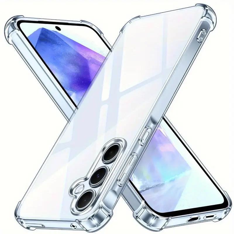 Прозрачный защитный чехол для Samsung Galaxy S25 S24 S23 S22 A16 A26 A36 A56 A15 A35 A55 A14 A34 A54 A13 A53 A52 5G Прозрачная крышка