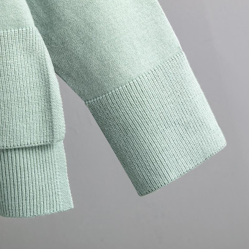 Autumn and Winter Women's Sweater Set Fashion Loose Casual Long-sleeved Sweater Pants Two-piece Set