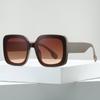 2PCSK Модные квадратные солнцезащитные очки с большой оправой для женщин, роскошный брендовый дизайнерский винтажный квадратный стиль, ретро дорожные солнцезащитные очки