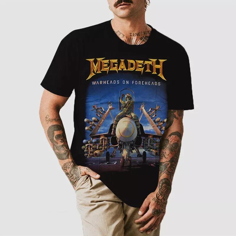 Megadeth Warheads on Foreheads T-shirt, Graphic T-shirt, Size S to 5XL Unisex T-Shirt