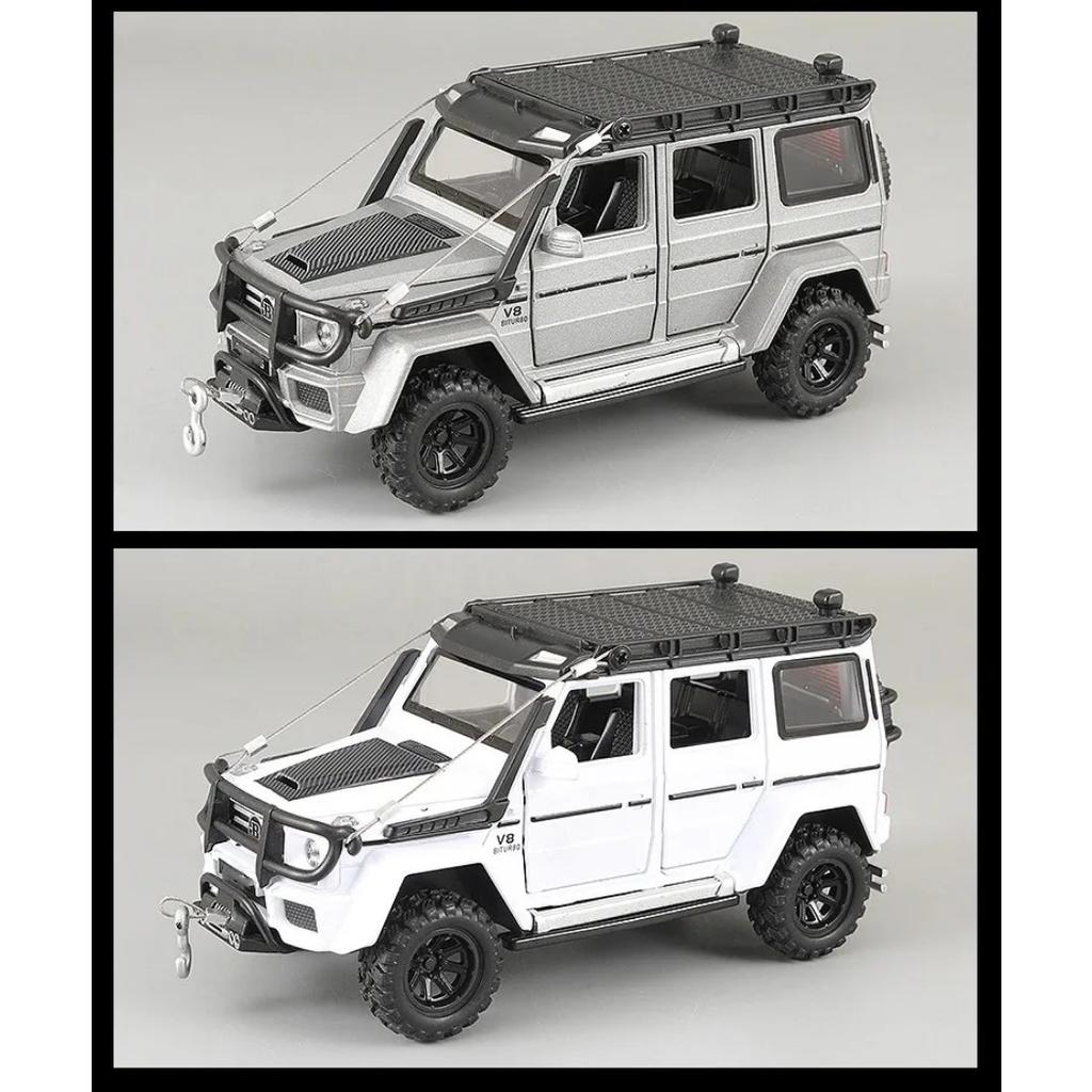 1/32 Benz G550 Adventure 4X4 V8 литая модель автомобиля, автомобили со звуком и светом, детская коллекция игрушек, подарок на день рождения мальчика