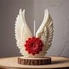 3D Wings Flower Fragrance Candle Silicone Mold Handmade Angel Wings Soap Candle Mold Gypsum Resin Production Tool Party Gift