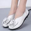 Fashion Genuine Leather Women Flats Retro Women Shoes Moccasins Nurse Shoes Slip On Ballet Flats Walking Shoes Woman Plus Size