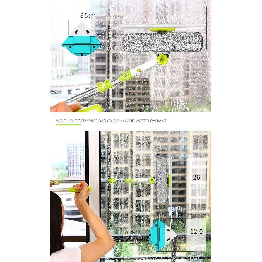 Hot Upgraded Telescopic High-rise Window Cleaning Glass Cleaner Brush For Washing Window Dust Brush Clean Windows