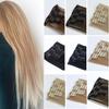 Women Fashion Hair Extensions Synthetic Straight Hair Clips for Women Pure Color High Temperature Fiber Hairpiece